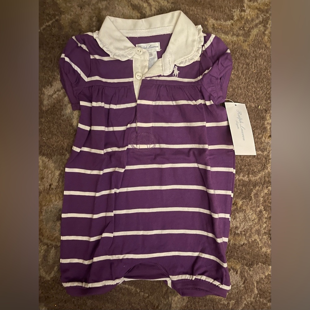 Ralph Lauren Striped Baby Romper